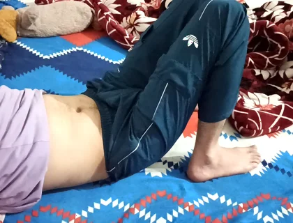 He Refusing but I Touch His Cock and Then Gave Him Handjob
