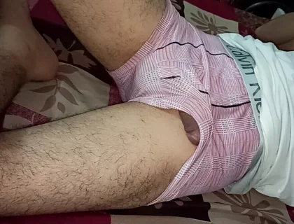 Wow First Time Hold My Stepbrother Big Cock From Underwear Then I Open It