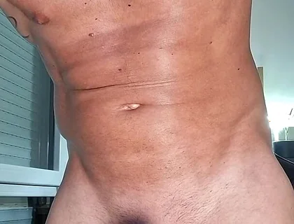 Big on My Belly After One Hell of an Ejaculation