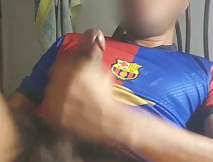 Masturbating a Big Cock