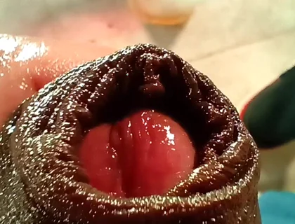 Sexy Colombian Man Urinating and Playing with His Foreskin