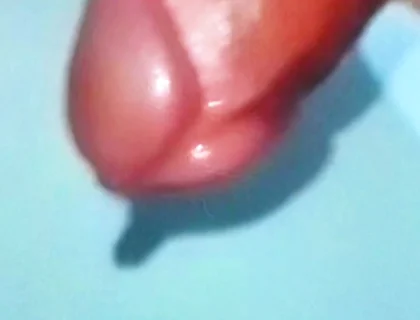 Two-hand Handjob Ends with Thick Cum Dripping in Close-up