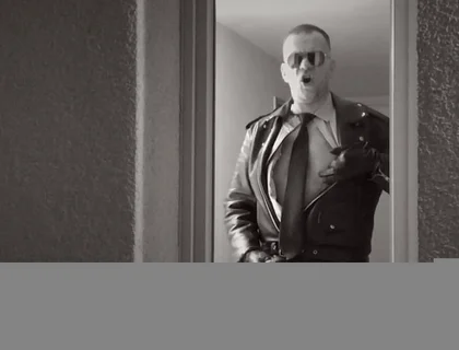 Leather Man 4 Cock Play & Piss Two Times