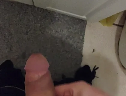 Cumming in the Bathroom