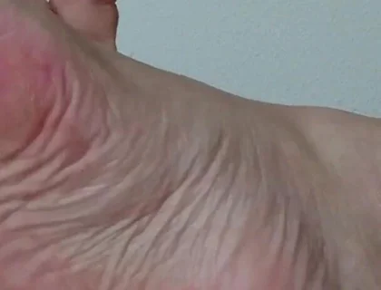 My Ugly Bare Feet in Bed