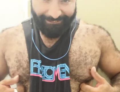 A Little Post Workout Nipple Play