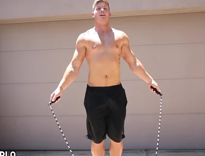 Jesse Brooks - Jerks Off Outside Poolside