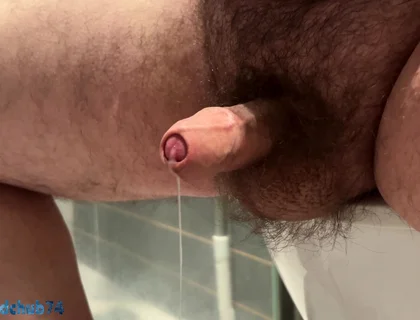 Wanking and Spurting Thick Cum