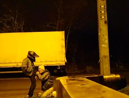 Biker german cruiser blow job