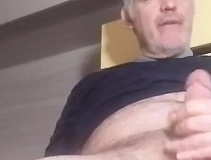 While I Masturbate My Cock with Passion, My Chair Breaks!