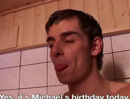 Blonde Bitchboy Has to Swallow Loads of Cum