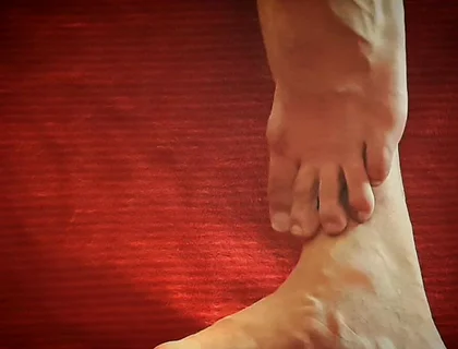 Playing with My Feet and a Dildo