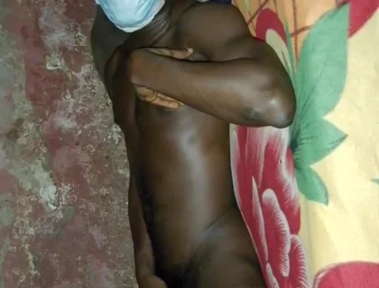 African Black Man Showcasing His Bed Skills