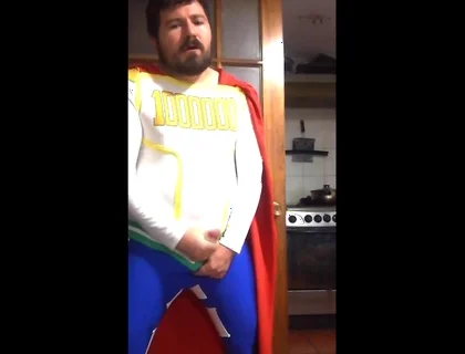 Hero Cosplay Masturbation