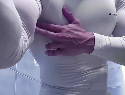 You Can See This Crazy Lines Through the Thin Cloth