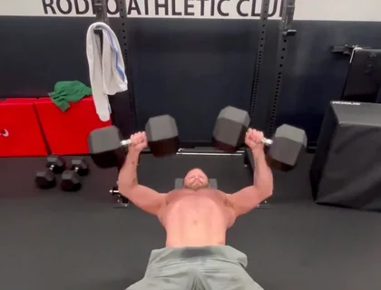 Hit a Pr on Dumbbell Bench Press