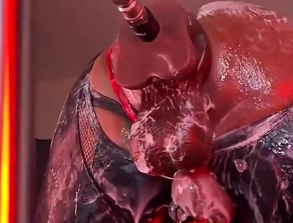 Intense Creamy Fuck on the Butt Machine - Gaping and Farting Bubbles