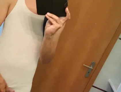 Masked Young Guy Jerks and Shoots a Load