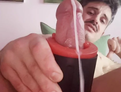 Huge Cumshot After Hours of Edging