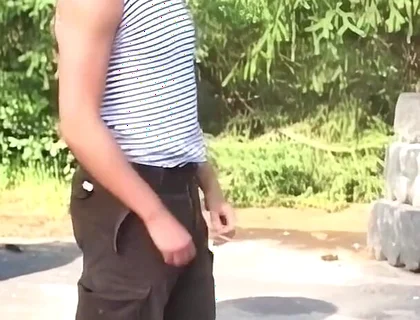 Oral Pleasure Awaits the Hot Athletes at the Fake Checkpoint