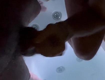 Hairy Bear Dominates: Hot Tub Oral, Rimming, Mutual Edging