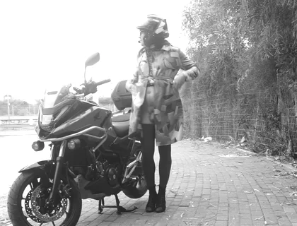 Every Passing Car Saw Her Penis Vibrating Under Her Transparent Dress.