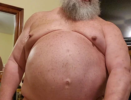 Daddy Bear Jacking His Cock