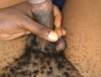 Horny Hairy Male Tries Cock Playing When Hard and Releases Pre Cum