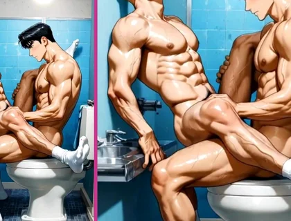 POV: You're Fucking Your Friend's Hot Ass with Lust in the Gym Bathroom.