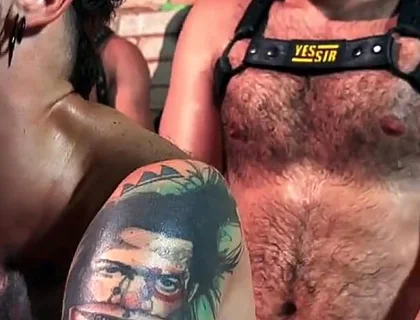 Blindfolded Bottom Serving Anonymous Males