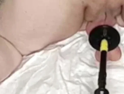 Chubby Show Ass After Fucked via Sex-machine
