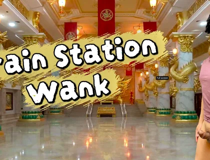 The Train Station Toilet Saved a Man After Getting His Cock Hard