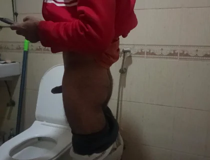 Desi in Bathroom