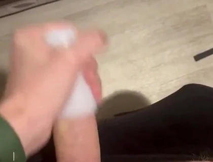 Excited Twink Playing with a New Toy, Pleasure and Cum!