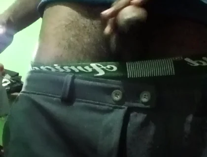 Masturbating Big Cock and Very Hard
