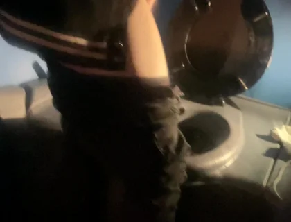 Amateur Boy Opens Street Public Toilets, Catches His Ginger Friend Peeing and Lends Him a Helping Hand