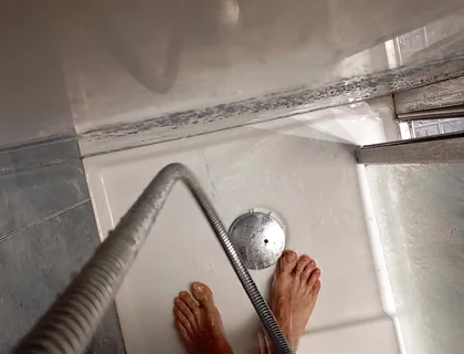 The Pig Shows You His Cumshot After Jerking off and Takes a Shower for You