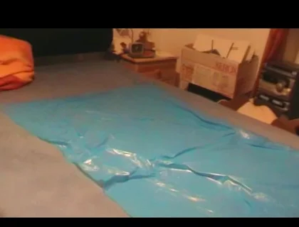 Nacked Humping Masturbation on a Plastik Foil