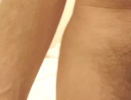 Naked Masturbation, Big Uncut Cock Edging, Creamy Cum at Friend's House - Rockardglans