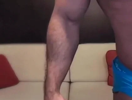 Straight Bodybuilder Shows off by Flexing and Posing Huge Muscular Body