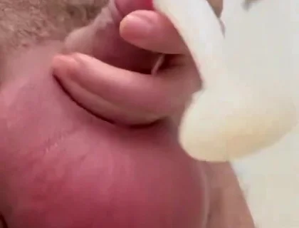 Inflated Ball Sack with Saline