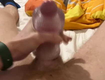 Gay Twink Playing with His New Toy. Big Hot Dick, a Lot of Cum and Sexy Masturbator- Full Video