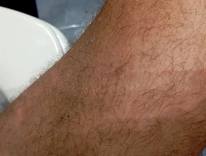 The Dirty Guy Shows You His Flaccid Cock Full of Semen and Cleans the Cumshot From the Previous Vide