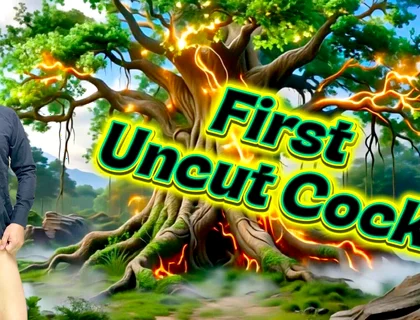 Swallowing Every Drop of Cum From a Beautiful Uncut Cock