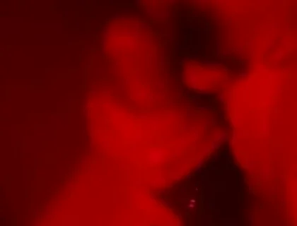 Oily Masturbation in Red Monochrome