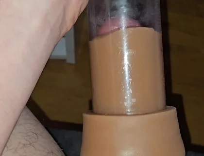 My Dick Vs Vacuum Pump - Watching It Get Bigger