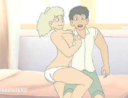 Hentai: Haruto, Perverted Student Fucks His Blonde Until She Cums