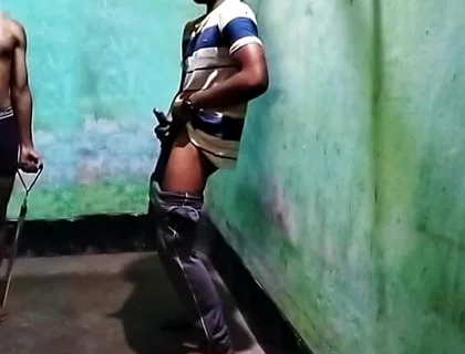 Gym Muscular Twink Boy Masturbate