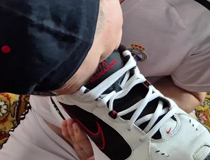 Licks Cum From Nike's Sneakers