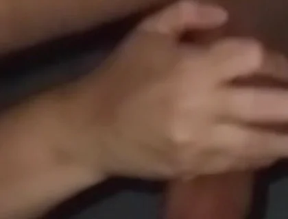 Married Woman Feels the Size of His Cock and Handles His Balls Without the Cock Ring
